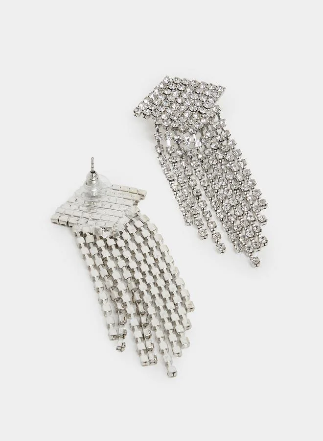 Styli Faux Crystal Dangle Earrings